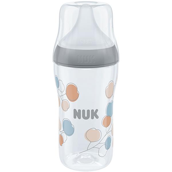 NUK Perfect Match Babyflasche mit weichem Silikon-Trinksauger